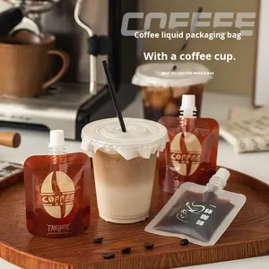 Wegwerp voedselveilige koffie-liquide sachets, verpakkingen voor koude dranken, tuitzakken, perensiroop, honing, squeeze-jelly, modderzakken - Product Image 1
