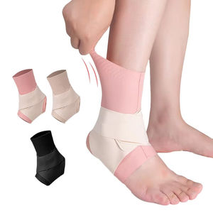 Attelle de cheville fine à compression en nylon et élasthanne avec sangle réglable – Manchon de soutien durable pour entorse de la cheville et déchirure des ligaments - Product Image 2