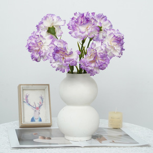Flores de Clavel Artificiales Ruilisi, Tallo Único, Seda Realista, Decoración para Bodas y Hogar - Product Image 2