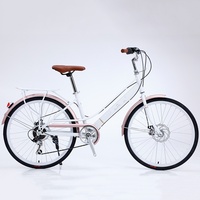 Vélo rétro à vitesse variable pour femmes 4OEM 24/26 pouces, vélo de ville et de loisirs