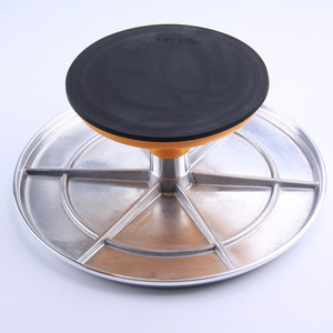 <span class=keywords><strong>Plateau</strong></span> <span class=keywords><strong>tournant</strong></span> circulaire en alliage d'aluminium, outil de pâtisserie commercial rotatif polyvalent et fiable pour la salle de pâtisserie d'hôtel - Product Image 3