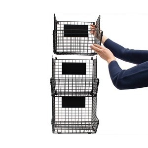 Panier mural suspendu à 3 niveaux de qualité supérieure pour la maison, pour fruits, légumes, <span class=keywords><strong>rangement</strong></span> de <span class=keywords><strong>cuisine</strong></span> - Product Image 2