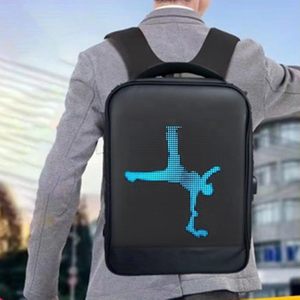 PANFHGFG LED Cycling <b>Backpack</b> 15.6 Laptop Compartment Waterproof Softback Unisex Shoulder <b>Straps</b> - Product Image 6