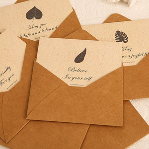 Cartes à jouer en papier artisanal de luxe personnalisées - <span class=keywords><strong>Carte</strong></span> de vœux 'Merci' avec enveloppe pour notes personnalisées - Product Image 2