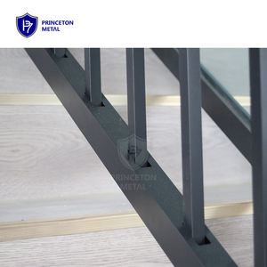 צינור אנכי אנכי מודולרי אנכי מודרני מרפסת אלומיניום עמיד מרפסת עץ מעקה מעקה מערכת מעקה מעקה מעקה - Product Image 2