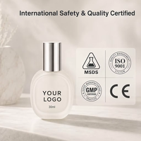 Lage minimale bestelhoeveelheid 200 stuks OEM ODM Private Label 30ml Matglazen Parfumfles Aangepast Logo op maat Eau De Toilette