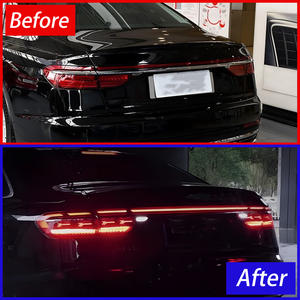 Ensemble de feux arrière pour <span class=keywords><strong>Audi</strong></span> <span class=keywords><strong>A8</strong></span> 2018-<span class=keywords><strong>2022</strong></span> LED Auto Back Lamps Upgrade Startup Effect Dynamic Through Taillights Accessories - Product Image 3