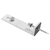 Support de montage de panneaux solaires en acier inoxydable et aluminium 150 kW, résistance à la corrosion, charge de vent 60 m/s, charge de neige 1,4 KN/m², garantie 12 ans