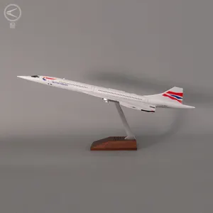 50cm Scale 1/125 Concorde British Airways Static Display Model Aircraft for Collection