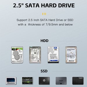 Grabadora de CD <span class=keywords><strong>DVDRW</strong></span> portátil de 2,5 pulgadas, USB 3,0, transferencia de datos de alta velocidad, reproductor grabador de CD DVD Delgado en caja de plástico, caja de DVD externa - Product Image 4
