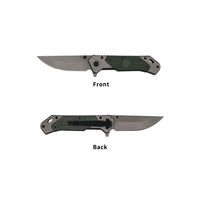 Couteau de poche pliable tactique personnalisé pour l'extérieur, acier inoxydable 3CR13, manche G10, couteau utilitaire de survie et de chasse, équipement de plein air