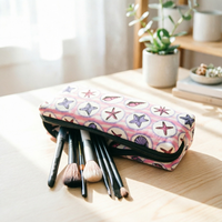 Étui à crayons en néoprène personnalisé écologique, sac à pinceaux de maquillage isotherme portable, pochette pour fournitures scolaires