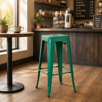Vente directe d'usine SHENGTAI, tabourets de bar à domicile en métal solide sans dossier, couleur personnalisée, durables, usage commercial