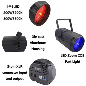 ZY <strong>200W</strong> 300W <strong>Led</strong> <strong>COB</strong> with <strong>Zoom</strong> Dmx Stage Lights 4 in 1 RGBW <strong>Led</strong> <strong>Zoom</strong> <strong>COB</strong> Par Light for Exhibition - Product Image 3