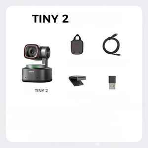 Caméra vidéo <span class=keywords><strong>OBSBOT</strong></span> Tiny 2 4K avec capteur 1/1.5'', carte SD, contrôle vocal et gestuel, PTZ, suivi IA, autofocus multi-mode, écran <2'', - Product Image 2