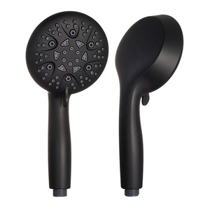 Ensemble de douche à main 3 pièces de style américain noir mat de qualité supérieure avec 8 fonctions, tuyau et support en laiton américain – Vente en gros - Product Image 2