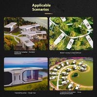 Micro-hébergement extérieur en acier, Villa conteneur avec chambre à ciel étoilé pour Hôtels, Sites Touristiques, Complexes Mobiles Tendance (Net Red) et Resorts Apple