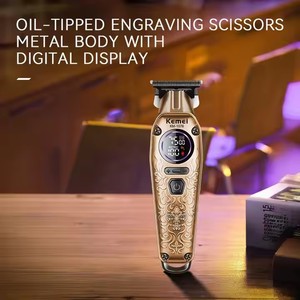 Kemei Km-1576 1200mAh <span class=keywords><strong>Tondeuse</strong></span> de Barbier <span class=keywords><strong>Sans</strong></span> <span class=keywords><strong>Fil</strong></span> Professionnelle en Métal pour Salon de Coiffure et Toilettage - Product Image 4