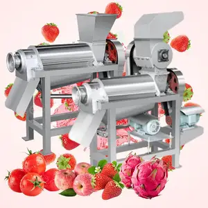 Prensa de tornillo comercial Máquina exprimidora de jugo de manzana en espiral Máquina extractora de exprimidor de frutas