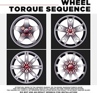 3806RDT-20AM M12x1.25 Écrou de roue rouge à 6 cannelures avec clé, lot de 20 (pour jantes de rechange avec un diamètre de montage plus petit de 0,80 po)