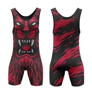 Men's Custom Sublimation <b>Wrestling</b> <b>Singlet</b> Fitted Moisture Wicking Men <b>Wrestling</b> Apparel One Piece Fitness Training <b>Singlet</b> - Product Image 1