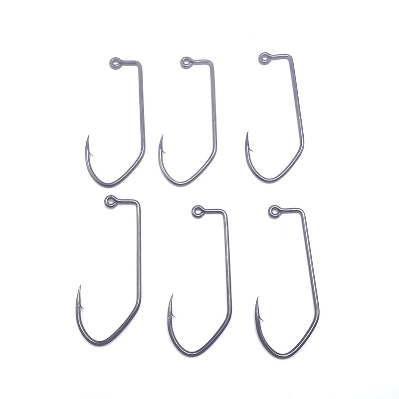 1 vs 1 0 leadhead sickle fishing hook 100pcs unpainted Shad Dart jigs 1/64oz, 1/32,1/20, 1/16oz, and 1/8oz w M & C's Handcrafted Jigs & Lures These are perfect for casting High Quality Eagle Claw Hook