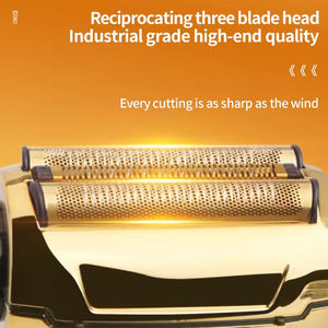 केमेई मैक्स Km-8542 प्रो सुपर लक्जरी उपहार बॉक्स कंबेनेटेड हेयर क्लिपर बार्बर ट्रिमर दाढ़ी शेवर इलेक्ट्रिक हेड सफाई 3in1 सेट - Product Image 3