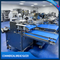 Trancheuse à pain industriel à grande vitesse - Machine de découpe automatique à convoyeur de grande capacité