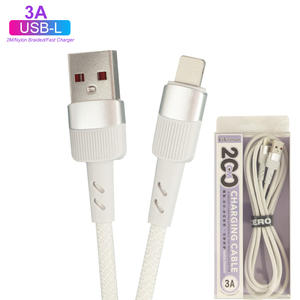 Cable <span class=keywords><strong>de</strong></span> Carga USB SD-262, Cargador Rápido <span class=keywords><strong>de</strong></span> 3A con Revestimiento <span class=keywords><strong>de</strong></span> PVC/TPE para iPhone, Auriculares, Tabletas y <span class=keywords><strong>Bancos</strong></span> <span class=keywords><strong>de</strong></span> Energía - Product Image 1