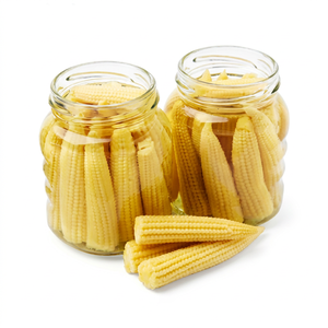 Premium Honey <b>Pickled</b> Baby Corn Sweet Gourmet Preserved Vegetables in Mason <b>Jars</b> with 3 Year Shelf Life Export Quality - Product Image 1