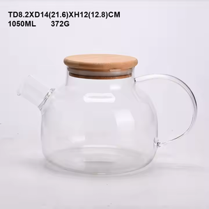 Thiết kế mới nhà hàng nước tre bình với búa bề mặt khả năng chịu nhiệt thủy tinh công suất lớn Ấm đun nước - Product Image 3