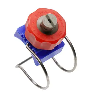 Single Clamp Adjustable Ball Flat Fan Water Jet Spray Plastic Clip Eyelet Nozzle China