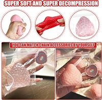 3 Squishies Géants Fraise Taba MALTOSE, Jouets à Presser Mignons Kawaii, Anti-stress Collants, Unisexe 5+ Ans, Cadeaux Saint-Valentin et Anniversaire