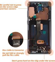 Écran LCD Noir Cosmique 6,67 pouces pour Samsung Galaxy S20 Plus 4G SM-G985/S20+ 5G SM-G986 – Remplacement d'écran tactile – Ventes Flash