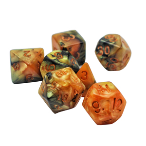 ชุดลูกเต๋าเรซินหมุนสีม่วงสีน้ำเงิน-ลูกเต๋า RPG polyhedral สำหรับ DND Dungeon Master และเกมกระดานแฟนตาซี - Product Image 3