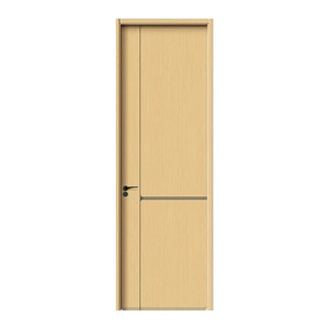 Pháp nhập cảnh sang trọng màu vàng gỗ rắn hiện đại hoàn thành phòng ngủ nghiên cứu nội thất Cửa Cách âm 5 năm bảo hành không sơn - Product Image 6