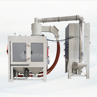 Table rotative robuste Blaster Max 500mm de hauteur pour composants en titane aérospatial PLC et machine de sablage à noyau de moteur
