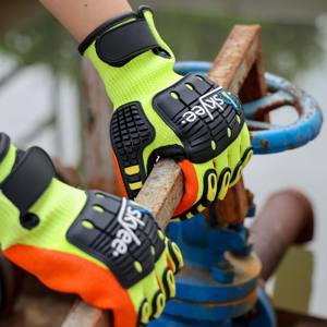 SKYEE تصميم جديد قفاز بناء مقاوم للقطع مقاوم للصدمات A5 مطاطي مشرب TPR مع ظهر مقوى - Product Image 5