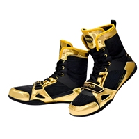 Chaussures de boxe et de lutte montantes en gros, respirantes, antidérapantes, avec protection de la cheville, à lacets, pour adultes, idéales pour la gym, le dojo et le sparring