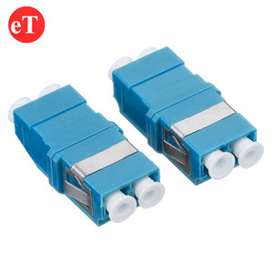 FTTH 플랜지리스 <span class=keywords><strong>SC</strong></span> 발자국 LC UPC 듀얼 옵티컬 SM 듀플렉스 블루 커플러 광섬유 어댑터 - Product Image 5