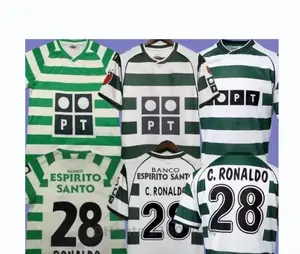 Футбольные майки Lisboa в стиле ретро ronaldo Marius Niculae Joao Pinto Lisbon C.RONALDO, классические винтажные футбольные майки, спортивные топы