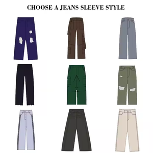 Pantalones vaqueros de lápiz bordados con agujeros rotos para <span class=keywords><strong>hombre</strong></span>, pantalones vaqueros clásicos finos informales para <span class=keywords><strong>hombre</strong></span>, pantalones vaqueros para <span class=keywords><strong>hombre</strong></span> - Product Image 3