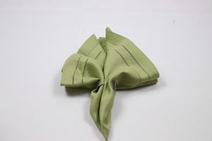 Nappe de table en lin de luxe, design boutique, 100 % lin, faite à la main, 60x60cm, ourlet doublement cousu - Product Image 5