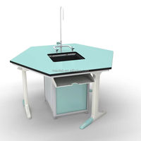 Ensemble de pupitre et de chaise d'école, pupitre d'étudiant universitaire, mobilier primaire, vente en gros d'équipements de laboratoire scolaire, équipement de laboratoire éducatif