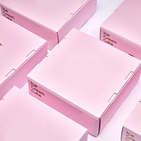 Boîte à pâtisserie personnalisée en gros, rose, avec logo, pour biscuits, pralines, gâteaux