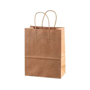 Custom Thick Kraft <b>Paper</b> Bag for Supermarket Use <b>Biodegradable</b> and Embossed Packaging for Restaurant Packaging Branding - Product Image 3