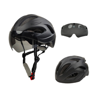 Usine bonne qualité casque de vélo équitation cyclisme avec lentille magnétique LED feu arrière couleur personnalisée sécurité led casque vélo
