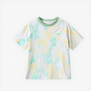 Camisetas Personalizables con Estampado Tie-Dye para Exteriores, Transpirables, que Absorben la Humedad, Cuello Redondo, <span class=keywords><strong>de</strong></span> Seda Helada para Verano, <span class=keywords><strong>Ropa</strong></span> <span class=keywords><strong>Infantil</strong></span> - Product Image 2