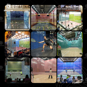 Salle de <span class=keywords><strong>squash</strong></span> panoramique entièrement vitrée sur mesure pour hôtel et villa privée, terrain de <span class=keywords><strong>squash</strong></span> haut de gamme entièrement vitré - Product Image 6