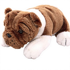 Peluche Realista de <span class=keywords><strong>Bulldog</strong></span> Inglés, Súper Suave, Juguete de Peluche, <span class=keywords><strong>Cachorro</strong></span> de Peluche, Muñeco Personalizado de Mascota - Product Image 1